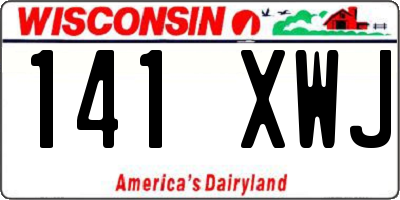 WI license plate 141XWJ