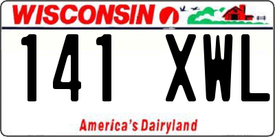 WI license plate 141XWL