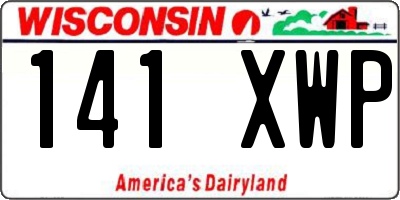 WI license plate 141XWP