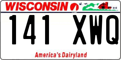 WI license plate 141XWQ