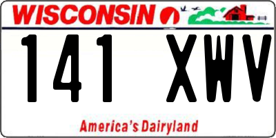 WI license plate 141XWV