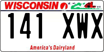 WI license plate 141XWX