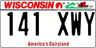 WI license plate 141XWY