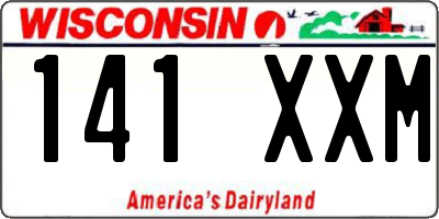 WI license plate 141XXM