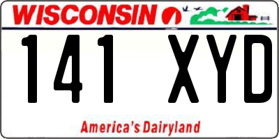 WI license plate 141XYD