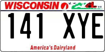 WI license plate 141XYE
