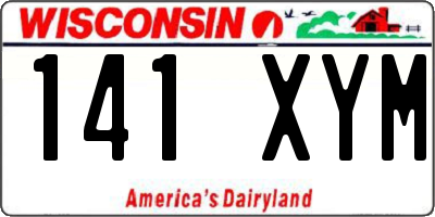 WI license plate 141XYM