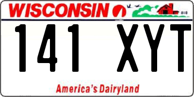 WI license plate 141XYT