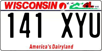 WI license plate 141XYU