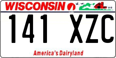 WI license plate 141XZC