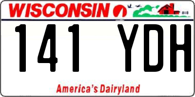 WI license plate 141YDH