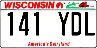 WI license plate 141YDL