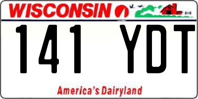 WI license plate 141YDT