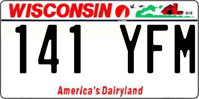 WI license plate 141YFM