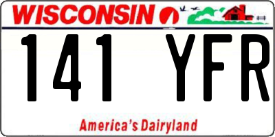 WI license plate 141YFR