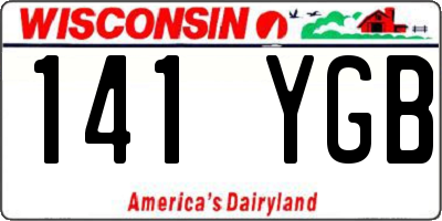 WI license plate 141YGB