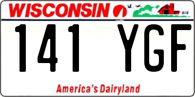 WI license plate 141YGF