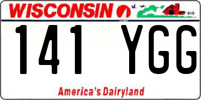 WI license plate 141YGG