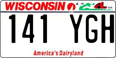 WI license plate 141YGH