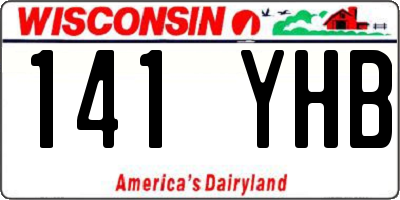 WI license plate 141YHB