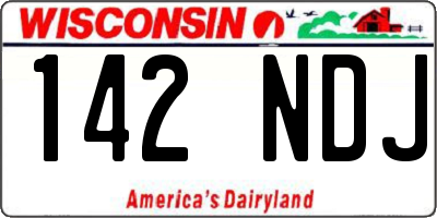 WI license plate 142NDJ