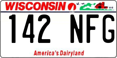 WI license plate 142NFG