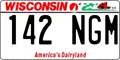 WI license plate 142NGM