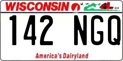 WI license plate 142NGQ