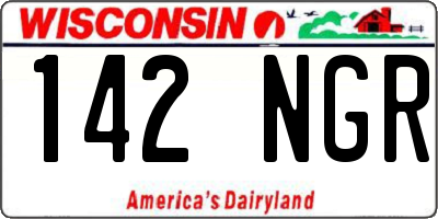 WI license plate 142NGR