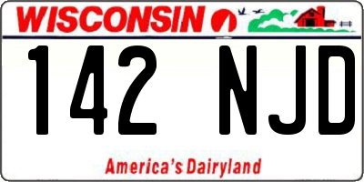WI license plate 142NJD