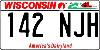 WI license plate 142NJH