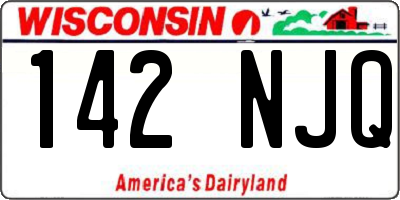 WI license plate 142NJQ