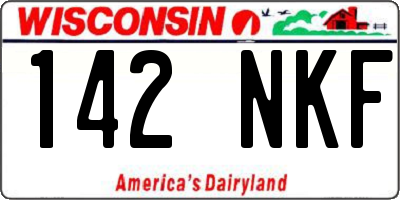 WI license plate 142NKF
