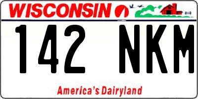 WI license plate 142NKM