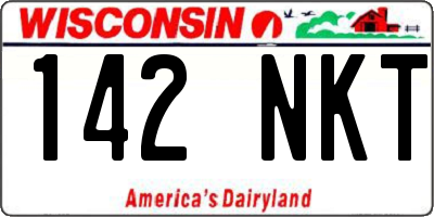 WI license plate 142NKT
