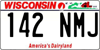 WI license plate 142NMJ