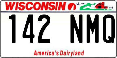 WI license plate 142NMQ