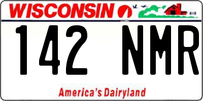 WI license plate 142NMR