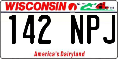 WI license plate 142NPJ