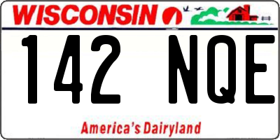 WI license plate 142NQE