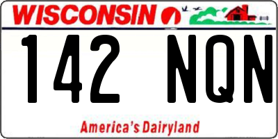 WI license plate 142NQN