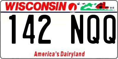 WI license plate 142NQQ