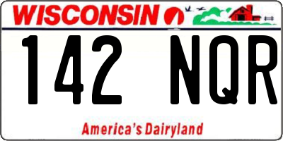 WI license plate 142NQR