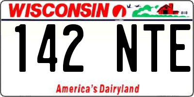 WI license plate 142NTE