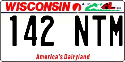 WI license plate 142NTM