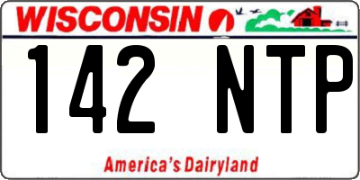 WI license plate 142NTP