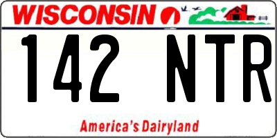 WI license plate 142NTR