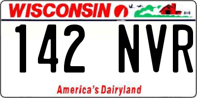 WI license plate 142NVR