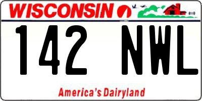 WI license plate 142NWL