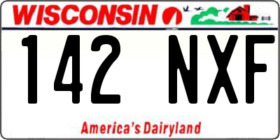 WI license plate 142NXF